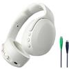 Skullcandy Crusher Evo Cuffie Wireless Over-Ear con Sensory Bass e Microfono, Extra Charging Cable 40 Ore di Autonomia, Compatibili con iPhone, Android e Dispositivi Bluetooth, Bone