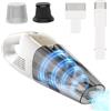 EVARY Aspirapolvere portatile senza fili 9500Pa con batteria 6000mAh e filtro HEPA lavabile, secco/umido per auto, peli animali e materassi, luce LED, autonomia fino a 30 min