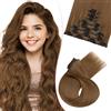 SEGO Pro 45cm Extension Capelli Clip Sintetici 8 Fasce Capelli Finti che Sembrano Veri Lisci Clip in Hair Extensions (#6 Marrone Chiaro,130g)