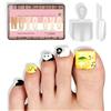 NOVO OVO Toe Nail Tips Sharp Square Press on Full cover, unghie corte quadrate taglienti da spingere copertura completa opaca unghie finte salon fai da te, 16 misure, 224 pezzi