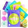 ZealSea Bellezza Pulita Maschera Viso Skincare, Minimalismo 15 Ingredienti Sheet Mask, Dopamine Color Design Face Mask, Spa Pigiama Party, Regalo Donne Adolescente Ragazza, Idratante Beauty Set, 7 Pz