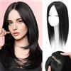 MAYXUBAE Topper per capelli per capelli sottili da donna con capelli veri 41 cm Topper per capelli 18x18 cm Base grande per coprire capelli sottili/caduta Top pezzi per parrucche Base grande/realtà del cuoio