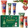 Allony Crema Mani Set, 3 Pezzi Creme Mani Natalizie Natale, 2 Pezzi Creme Corpo Profumate, Regali Donna Natale, Crema Mani Corpo Idratante Pelle Secca per Vacanze Della Festa Di Compleanno di Natale