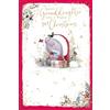 Me To You - Biglietto di Natale per nipote, con orsetto Tatty Teddy, collezione ufficiale, 15 x 22 cm