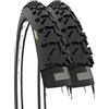 ECOVELO 2 COPERTONI MTB 26x1.90 (50-559) PNEUMATICI TASSELLATI GOMME MOUNTAIN BIKE 26" BICI BICICLETTA ADULTO