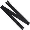 Aerzetix - Set di 8 Cerniere Lampo a Spirale N°5 100cm separabili con cursore | in Metallo Nylon Poliestere | Colore Nero