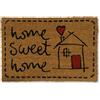 KOKO DOORMATS Zerbino Ingresso casa - Tappeto divertenti in fibra di cocco e base antiscivolo da PVC, da esterno e interno con misure 40x60cm (Home Sweet Home)