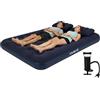 AVENLI Materasso Letto gonfiabile set da campeggio con 2 cuscini e pompa una piazza e mezza 191x137x22cm materassi gonfiabile per ospiti e da viaggio superficie di sdraio morbida per campeggio e casa