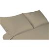 SpazioTessile Coppie Federe Flanella Tinta Unita 100% Cotone Made in Italy (Coppia Federe 50x80, Tortora)