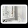 HOMCOM Specchio da bagno Bluetooth 50 x 70 cm, specchio da bagno illuminato a parete con illuminazione a LED, interruttore sensibile al tocco, luce regolabile a 3 colori, antiappannamento, memoria -