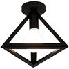 Mengjay lampadario Vintage Industriale Ferro nero, Plafoniera Retro Industria E27，Illuminazione per interni，Perfetto per corridoio, cucina, hotel, ristorante, bar.