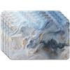 Panorama Tovagliette Americana Marmo Blu 45x30cm Confezione da 4