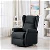 Tidyard Poltrona,Massaggiante,Alzapersona,Relax,Reclinabile,a 6 Punti Massaggio,per Anziani,con Poggiapiedi,Tessuto,77x89x108 cm cm,Poltrona Relax,Poltrona Reclinabile,Poltrona da TV Salotto