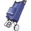 Hocamel Trolley per la spesa 3 in 1, grande 45 l, carrello della spesa con vano frigorifero, borsa per la spesa con ruote, borsa pieghevole rimovibile, carrello per la spesa, impermeabile