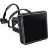 Riloer Luce posteriore del freno a LED, luce posteriore rossa, luce di stop a LED 12/15, luce di traino per rimorchio con coperchio nero 12/15 LED