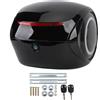 Xiuganpo Bauletto universale per moto, 32L Motorcycle Trunk Storage Carrier Case con rivestimento in cotone rimovibile, schienale per i passeggeri, Scatola di coda per moto Scooter