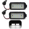 Paicreate Confezione da 2 luci targa a LED, 18 LED SMD, compatibili con Ford Fiesta, Focus, Mondeo, Kuga, S-MAX, C-MAX, Galaxy. Luce targa a LED per Jaguar XJ, plug & play, luce bianca