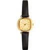 KOMONO Moneypenny Gold Black Women's Japanese Quartz Analogue Watch with Leather Strap