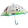 Yuhu.kids Calcio Bambini Ragazzi Ombrello Stock Ombrello, trasparente