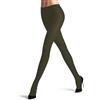 FALKE Family Rib W Ti Cotone Tinta Unita Collant, Artichoke Verde 7436, 38-40 Donna