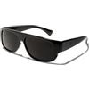ShadyVEU Basik Eyewear Occhiali da sole con lenti scure, Montatura Nera/Lenti Nere Super Scuri, Medium