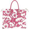 Gabs BORSA G3 PLUS TG.M RECYCLE PATCHWORK PELLE+BULLSHINY SILVER FUXIA OLEANDRO