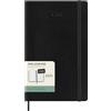 Moleskine Weekly Planner, Agenda Settimanale con Spazio per Note 12 Mesi 2025, Copertina Morbida e Chiusura Elastica, Colore Nero, Lingua Tedesca, Formato Large 13x21 cm