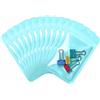 Rimiko 100 Pezzi Sacchetti di Plastica con Cerniera, Bustine Trasparenti Richiudibili Mylar con Zip, Buste Piccola Addensato a Chiusura per Alimenti e Campione (Cielo Blu, 10,5x15 cm)