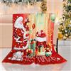 LLTTEER Coperta Natalizia con Babbo Natale, Coperta Plaid Flanella Natalizia Babbo Natale e renna fiocco di neve, Coperta di Natale per divano,Caldo Letto Coperta (150 x 200 cm, Natale 03)