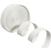 GORGECRAFT 5mx15mmx1mm Strisce di Cuoio Pieghevoli Cordino di Cuoio Piatto Corda di Pizzo di Cuoio Sottile Bianco Cinturino in Pelle PU A Doppia Faccia per Artigianato Fai da Te Collari Animali