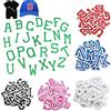 XZEIT - 156 pezzi di abbigliamento con lettere da stirare, toppa con alfabeto, ricamata, per cappelli, giacche, camicie e jeans, progetti di cucito (6 colori)