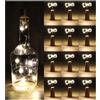 com-four® 12x Luci per Bottiglia a LED - Lucine in Sughero per Interni, per Bottiglie di Vino e Champagne Vuote - Mini Luci a LED con Funzionamento a Batteria (012 pezzi)