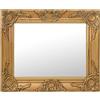 vidaXL Specchio da Parete Stile Barocco 50x40 cm Oro