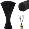 Lotbun 60 Pezzi Bastoncini per diffusore, Bastoncini per aromaterapia, Bastoncini per diffusore per Interni, Fibra di Vite per Aromaterapia (Nero)