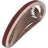 QUARKZMAN 13mm x 457mm Nastri Abrasivi, 20Pz 100 Grana Carta Vetrata per Levigatrice Ossido di Allumina Per Lavorazione Legno, Lucidatura Metalli, Affilatura Coltelli