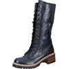 Manitu 970035-01, Stivali a metà Polpaccio Donna, Nero, 36 EU