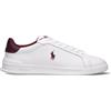 POLO SPORT POLO RALPH LAUREN Sneaker uomo bianca/bordeaux in pelle