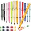 poraceous 12 Pezzi Matite Colorate e Perpetue, Matita Infinita, Ewiger Bleistift con 48 Teste Intercambiabili e Gomme, Senza Inchiostro, Scrivere Infinita per Adulti Studenti Pittore Artista
