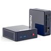AWOW AK10 Pro Mini PC, Intel 12a Generazione N100 (fino a 3,4GHz), 16GB RAM DDR4, 512GB PCIe SSD, Mini Computer Desktop con Doppio Display 4K/USB3.2/WiFi 5/BT5.2/Ethernet Gigabit per Casa/Ufficio
