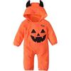 Generic Costume di zucca di Halloween per bambino e ragazza costume di zucca divertente vestiti zucca per festa costume cosplay regalo