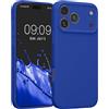 kwmobile Custodia Compatibile con Apple iPhone 17 Pro Max Cover - Back Case per Smartphone in Silicone TPU - Protezione Gommata - blu baltico