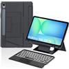 Occtingkind Nuovo Samsung Galaxy Tab S10 FE 2025 Custodia ergonomic con Tastiera, per S10 FE/S9FE/S9 2023 10.9"/11", Cover con supporto rialzato e Bluetooth Keyboard, 7-colori RGB, Trackpad, Italiano