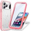 Cozycase Cover TOP 360 Antiurto IP68 Impermeabile Per iPhone 17 Pro/18 Pro | Indistruttibile Rugged Militare, Subacquea Waterproof Anti Urto Resistente Antipolvere, Custodia Integrale Doppia Case. Rosa