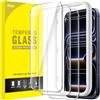 JETech Pellicola Protettiva per iPhone 17 Pro 6,3 Pollici, Vetro Temperato Film con Strumento di Facile Installazione, 9H Durezza, Compatibile con Custodia, 3 Pezzi