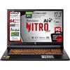 acer Notebook Gaming Nitro V17 Ai, Ryzen7 260, Ram 64Gb ddr5, SSD da 1Tb(500Gb X 2), Display 17,3 FHD IPS 144Hz, NVIDIA GeForce RTX 5060 8Gb GDDR7, Wi-Fi 6e, Thunderbolt 4.0, Win 11Pro, Ready to use