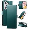 Yunubeyii Cover Libro per Honor 400 Pro - [Blocco RFID] Luxury PU Leather Portafoglio Card Holder Magnetic Phone Custodia con Kickstand, Cover Protettiva Antiurto, Verde
