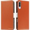 Butnyeoe Cover per Samsung Galaxy A50/A30S Case,Custodia Samsung A50S Libro,Trama Litchi PU Pelle Protettiva Portafoglio Flip/Folio Wallet Case Con Slot per Schede e Magnetica Supporto,Arancia