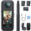 AKASO Set Action Cam Creator a 360° - 5,7 K 72 MP 360 gradi Dual 1/2 48 MP sensori, touchscreen da 2,29, bastone per selfie invisibile, blocco horizon a 360° e tracciamento AI
