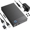 Pixelure 6Gbps Docking Station SSD Hard Disk Esterno HDD 2.5 o 3.5 pollici, USB 3.0 SATA HDD Adattatore per Dischi Rigidi SATA HDDSSD da 2,5/3,5 Pollici con Alimentatore da 12 V/2 A, UASP