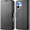 TUCCH Custodia per iPhone 17 6,3-pollici 5G 2025 Portafoglio [RFID Blocking] | Cover Custodia Pelle Sintetica TPU Antiurto, Supporto Slot Schede Protezione Integrale Chiusura Magnetica, Nero